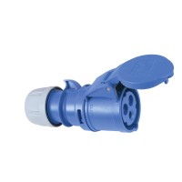 PC ELECTRIC Giunto CEE 16A a 3 Poli Blu per Cavi - Connettore Professionale