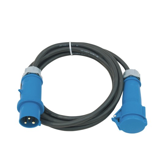 PSSO Prolunga CEE 32A 3x6 mm², 5m Blu - Cavo di Alimentazione Professionale