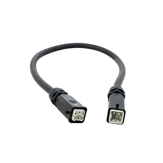 Cavo di Estensione PSSO HQ5 1m H07RN-F 5x2.5 mm² Nero per Illuminazione Professionale