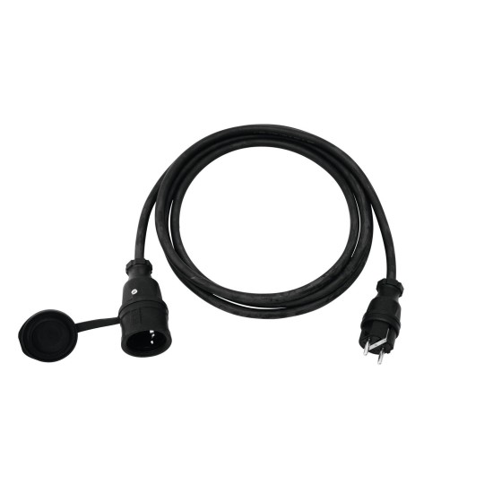 PSSO Prolunga 3x2,5 mm², 3 m, Nero, per Eventi Esterni, IP54