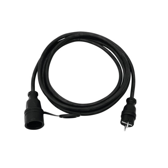 PSSO Prolunga 3x2,5 mm² - 5m, Nero, IP54 per Eventi Esterni