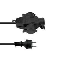 Prolunga EUROLITE 3x2,5 mm² 3m Tripla IP44 - Cavo Professionale