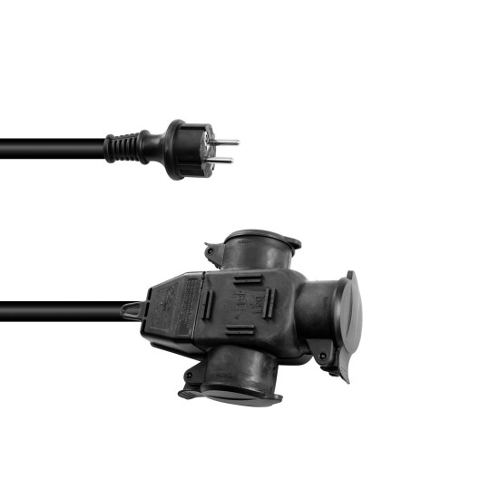 Prolunga EUROLITE 5m 3x2,5 mm² IP44 - Cavo di Alimentazione Triplo