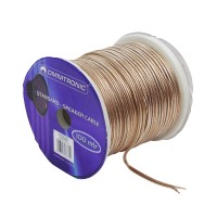 OMNITRONIC Cavo Altoparlanti 2x1,5mm² 100m Trasparente per Impianti Audio