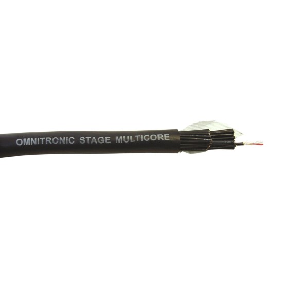 Cavo Multicore OMNITRONIC 24x2x0.12 100m - Alta Flessibilità e Schermatura HF