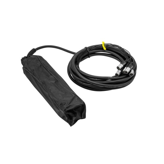 OMNITRONIC Stagebox Multicore MUS-610: Multicore Professionale 6 Ingressi, 10 Metri, Connettori XLR