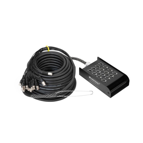 OMNITRONIC Stagebox Multicore 12/4 30m - Distribuzione Audio Professionale per Palco