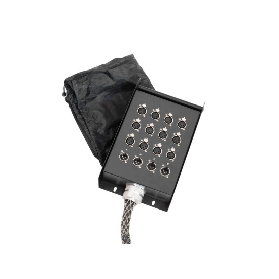 OMNITRONIC Stagebox Multicore 12/4 30m - Distribuzione Audio Professionale per Palco