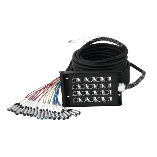 OMNITRONIC Stagebox Multicore 16/4 30m - Cavo Multicore Professionale per Eventi Live