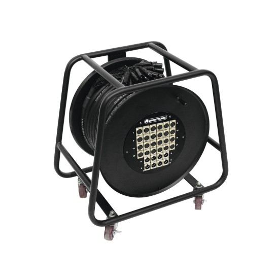 OMNITRONIC Stagebox Multicore 24/8 30m: Scatola di Derivazione Professionale per Segnale Audio