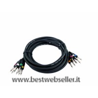 Cavo Audio Professionale 8x Klinke Mono, 3m - Alta Qualità e Flessibilità