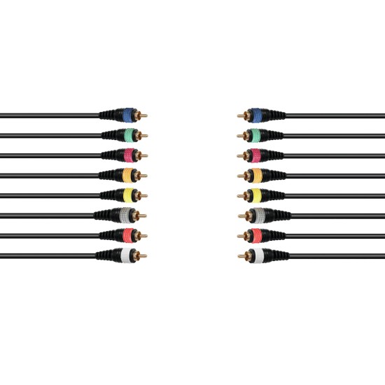 Cavo Frusta RCA 8x8, 15m - Alta Qualità, Flessibilità e Durata