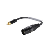 SOMMER CABLE Adattatore Audio XLR(M) a RCA(M) 0,15m Nero - Made in Germany
