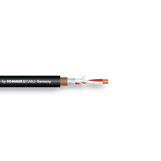 SOMMER CABLE Cavo DMX 2x0,34 mm² 100m Nero - Alta Qualità per Illuminazione Scenografica
