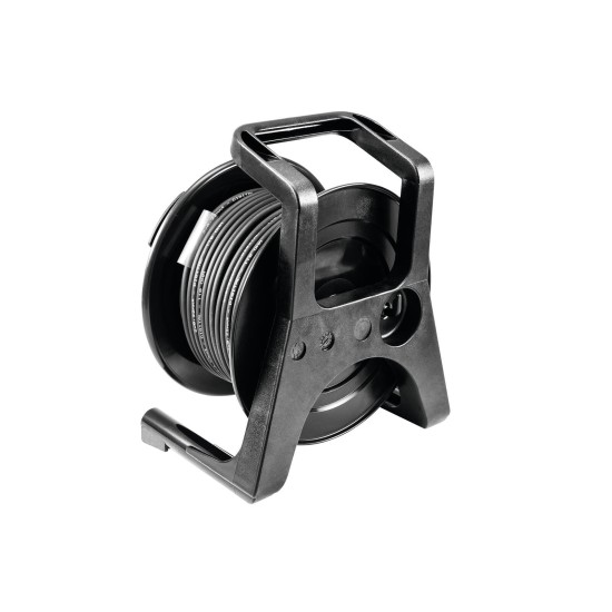 PSSO Avvolgicavo DMX XLR 30m Neutrik Nero - Cavo Professionale per Illuminazione Scenografica