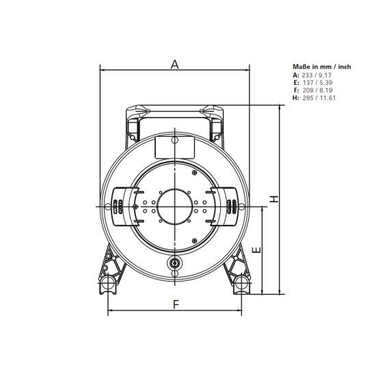 SCHILL Avvolgicavo GT 235.RM per Cavi XLR, LS, CEE e Multicore - Resistente e Testato sul Campo