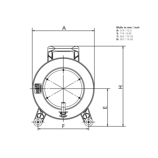 SCHILL Avvolgicavo GT 310.SO - Bobina Professionale Resistente per Microcavi e Multicore