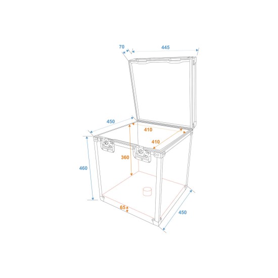 Custodia Professionale per Sfera Specchiata 40 cm - Flight Case Resistente
