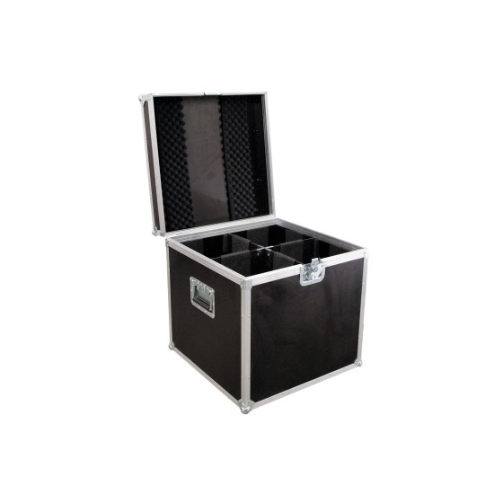 ROADINGER Flightcase Professionale per 4 PAR-64 Spot - Custodia in Legno Multistrato