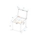 ROADINGER Flightcase Professionale per 4 PAR-64 Spot - Custodia in Legno Multistrato