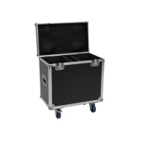 ROADINGER Flightcase con Ruote per 2 IP TMH-H420 - Custodia Protettiva in Legno Laminato