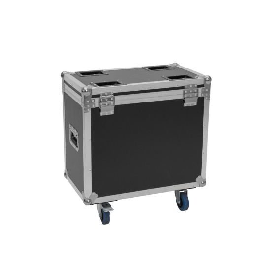 ROADINGER Flightcase con Ruote per 2 IP TMH-H420 - Custodia Protettiva in Legno Laminato