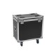 ROADINGER Flightcase con Ruote per 2 IP TMH-H420 - Custodia Protettiva in Legno Laminato
