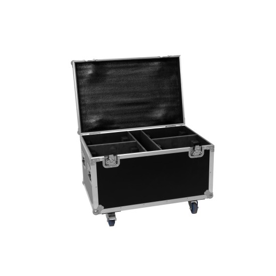 ROADINGER Flightcase con Ruote Girevoli per 4 TMH-X4 - Custodia Professionale in Alluminio
