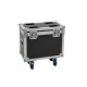 ROADINGER Flightcase con Ruote per 2 TMH-B120, Custodia Protettiva in Legno Multistrato
