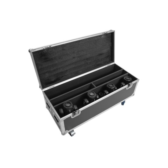 ROADINGER Flightcase con Ruote per 2 LED TMH Bar-S120 - Custodia Protettiva