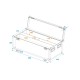 ROADINGER Flightcase con Ruote per 2 LED TMH Bar-S120 - Custodia Protettiva