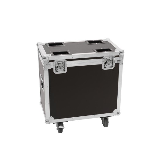 ROADINGER Flightcase Professionale con Ruote per 2 TMH-X12 e Vano Accessori