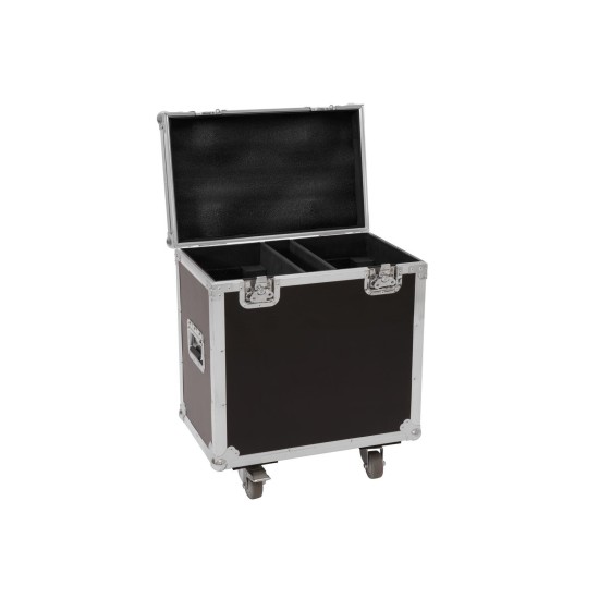 ROADINGER Flightcase Professionale per 2 TMH XB-280 con Ruote Girevoli e Vano Accessori