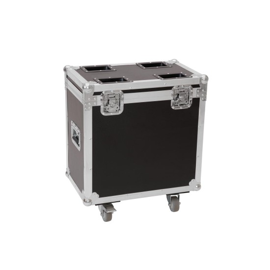 ROADINGER Flightcase Professionale per 2 TMH XB-280 con Ruote Girevoli e Vano Accessori