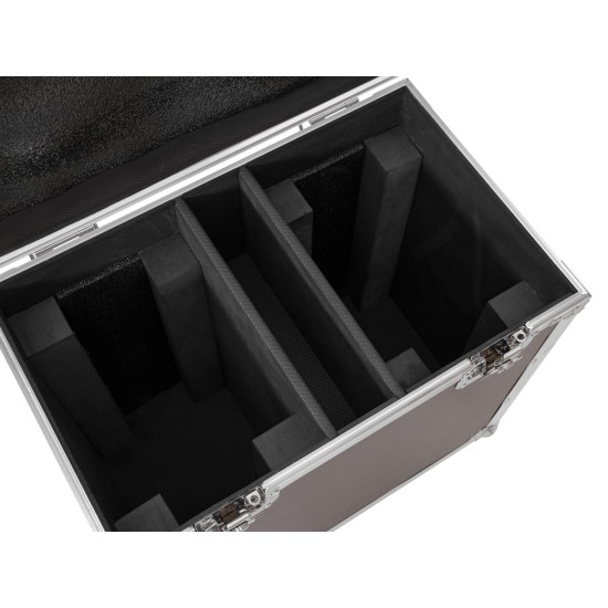 ROADINGER Flightcase Professionale per 2 TMH XB-280 con Ruote Girevoli e Vano Accessori
