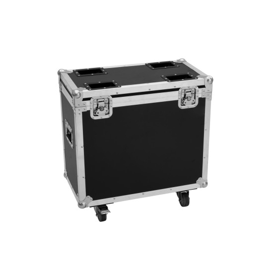 ROADINGER Flightcase per 2 TMH-S200 con Ruote e Imbottitura in Schiuma