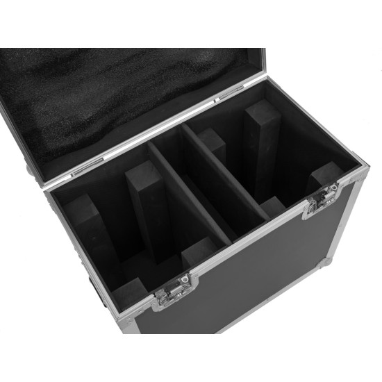 ROADINGER Flightcase con Ruote per 2 TMH-W400 - Protezione e Mobilità per Dispositivi