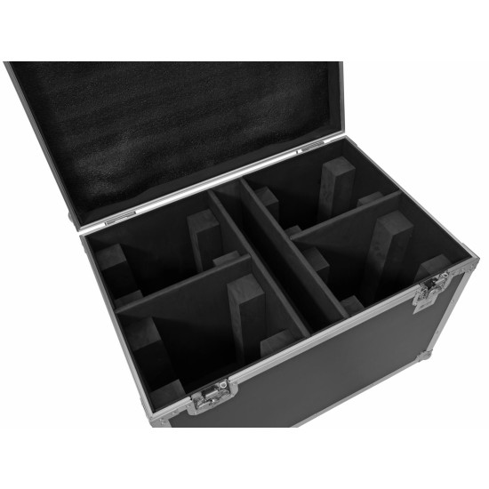 ROADINGER Flightcase 4x TMH-W400 con Ruote Girevoli - Protezione Robusta per Attrezzature