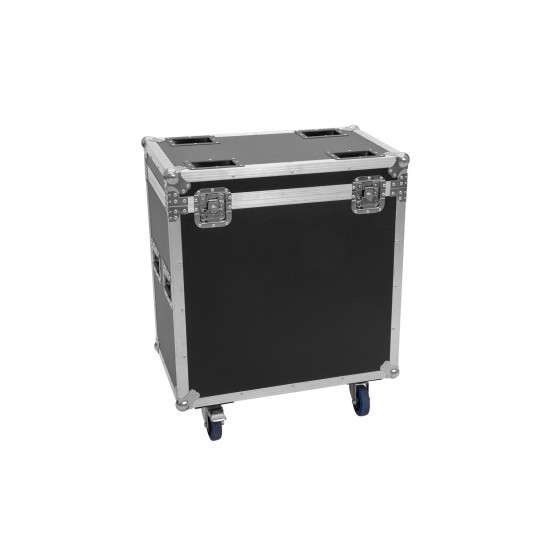 ROADINGER Flightcase con Ruote per 2 TMH-S400 - Custodia Protettiva con Vano Accessori