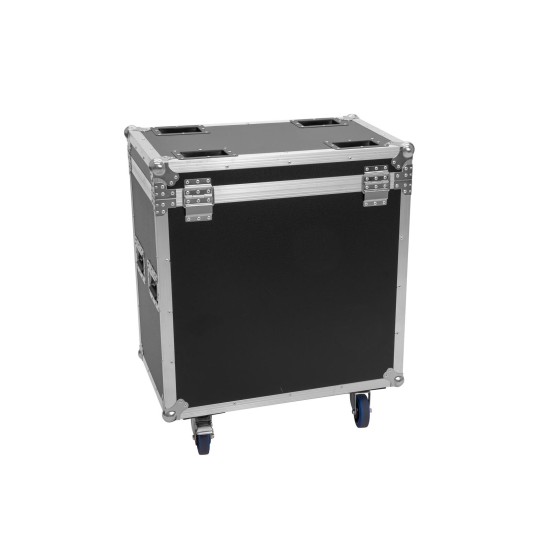 ROADINGER Flightcase con Ruote per 2 TMH-S400 - Custodia Protettiva con Vano Accessori