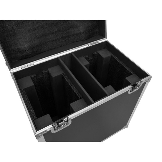 ROADINGER Flightcase con Ruote per 2 TMH-S400 - Custodia Protettiva con Vano Accessori