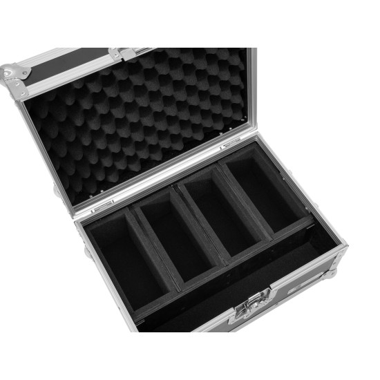 Flightcase ROADINGER EC-4AC per 4 AKKU Flat Light - Custodia Protettiva Professionale