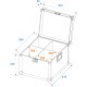 ROADINGER Flightcase EP-64: Custodia Professionale per 4 PAR-64 Spot Corto