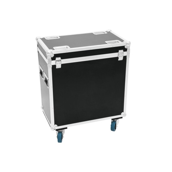 ROADINGER Flightcase PRO per 2 PFE-100/120 con Ruote, Vani Accessori e Imbottitura in Schiuma