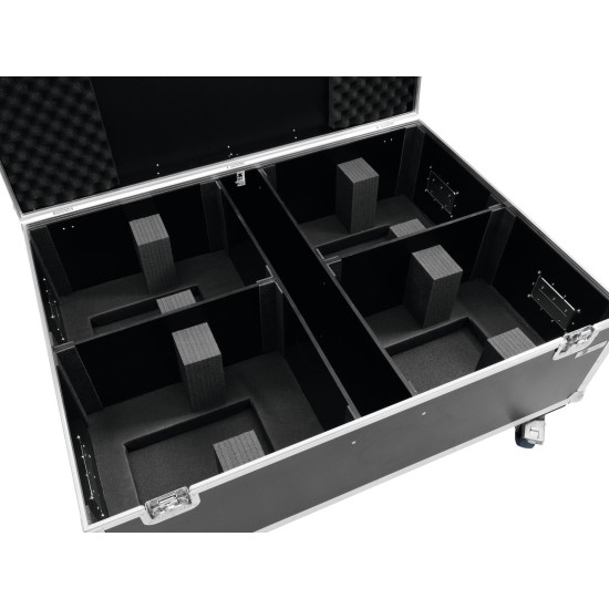 Flightcase ROADINGER PRO con Ruote per 4 THA-250F - Design Robusto e Versatile