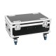ROADINGER Flightcase Professionale 4x THA-40 PC con Ruote Girevoli e Vano Accessori