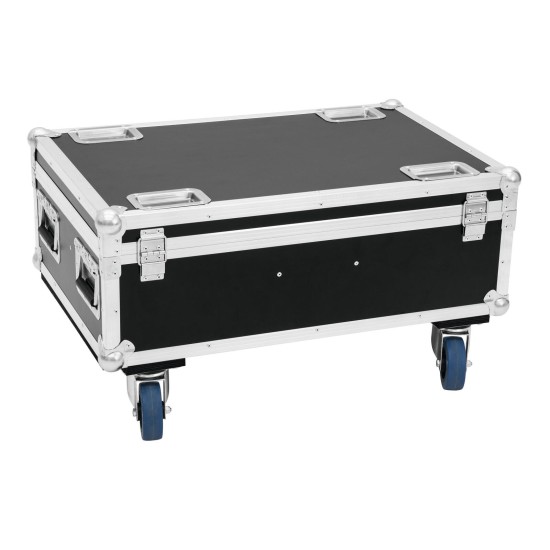 ROADINGER Flightcase Professionale 4x THA-40 PC con Ruote Girevoli e Vano Accessori