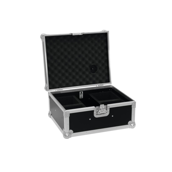 ROADINGER Flightcase Professionale per 4 AKKU UP 4 QCL Spot con QuickDMX e Vano Accessori