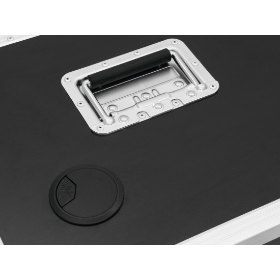 ROADINGER Flightcase Professionale per 4 AKKU UP 4 QCL Spot con QuickDMX e Vano Accessori