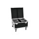ROADINGER Flightcase PRO con Ruote per 4 LED TMH-X1 Beam a Testa Mobile